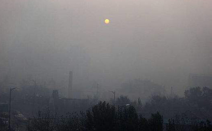 北方地區極目遠眺灰蒙蒙