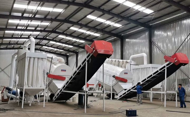 秸稈顆粒機一套生產線