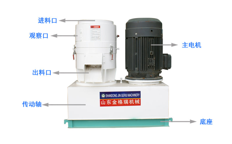 平模350秸稈顆粒機結構圖 平模350秸稈顆粒機結構圖