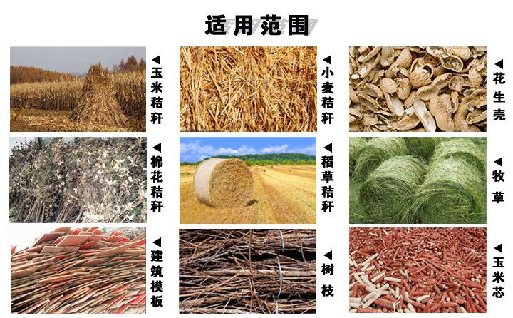 秸稈顆粒機(jī)的適用范圍 秸稈顆粒機(jī)的適用范圍